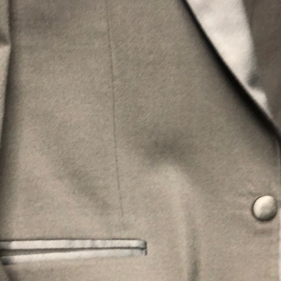 Tuxedo Jacket Wool One Button Satin Lapel Generic - Picture 2 of 5